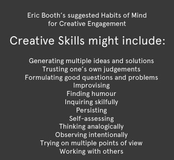 Eric Booth\'s suggestions for Creative Skills
